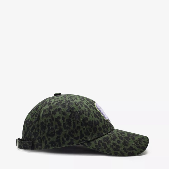 Maje x Varley logo-embroidered leopard-print cotton cap - Picture 3 of 3